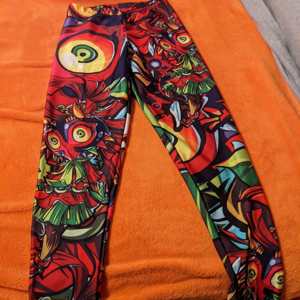 Living Dead Majora's Mask Skull Kid Leggings Small OOP